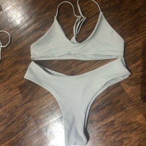 Light grey 2 piece bikini
